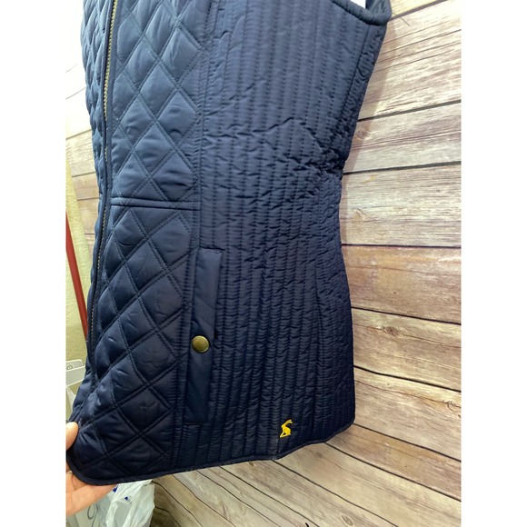 WOMEN'S JACKES FULL ZIP INSULATED PUFFER VEST EUC size 8 NAVY - Picture 7 of 11